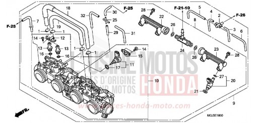 CORPS DE PAPILLON CBF1000FAA de 2010